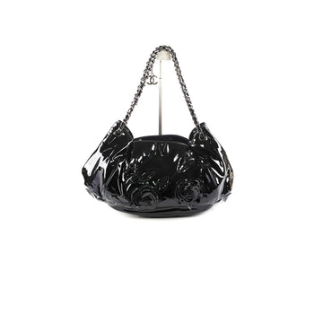 Top Quality Chanel Camelia  Leather Tote Bag Black