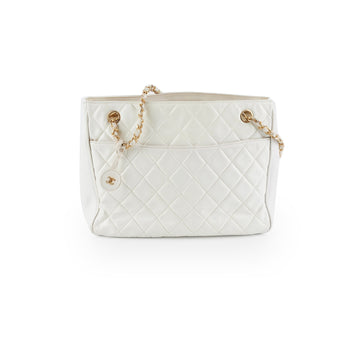 Top Quality Chanel  White Tote Bag