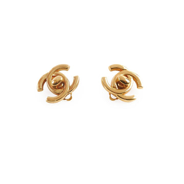 Top Quality Chanel  CC Turnlock Logo Clip on Earrings
