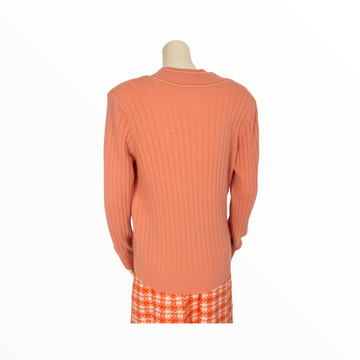 Chanel  pink orange cashmere jumper - S - 2000s