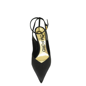Tom Ford Black Blade 105 Sling Ankle Strap Pumps 40.5