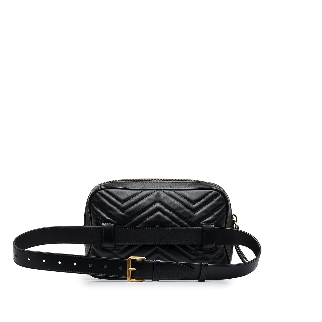 Gucci GG Marmont Square Belt Bag Black Matelassé