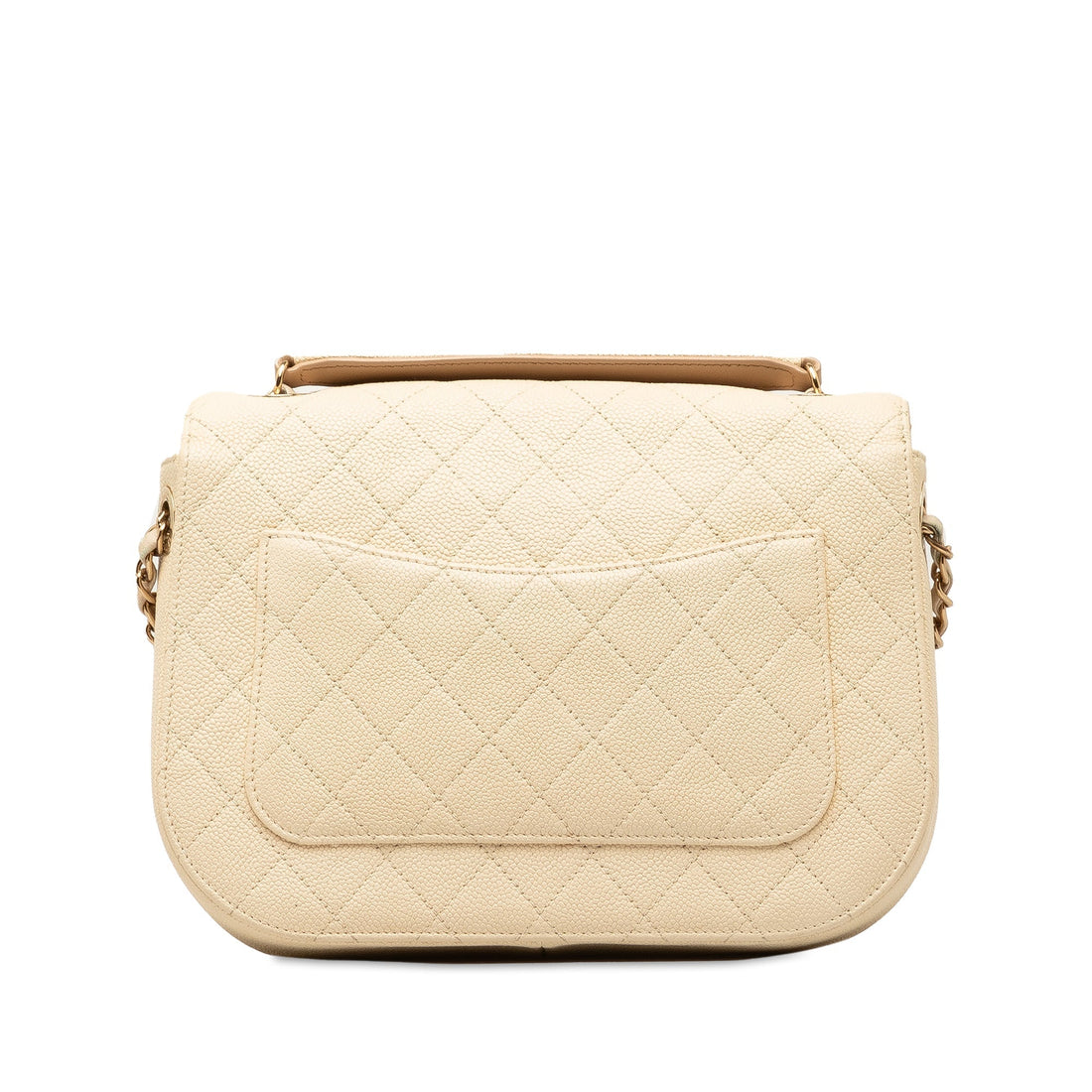CHANEL Medium Caviar Cuba Top Handle Flap Satchel
