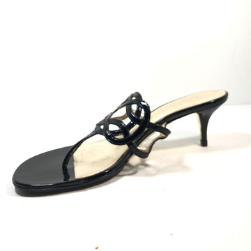 VALENTINO Black  Leather Heels Size 36 1/2