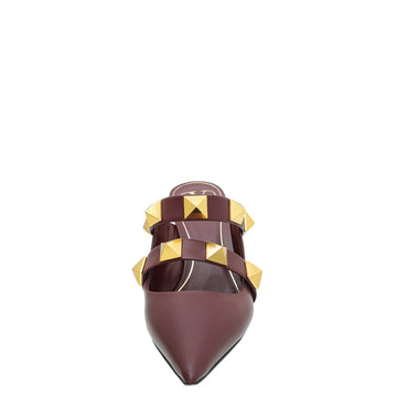 Valentino Cerise Roman Stud Heeled Mule 39.5