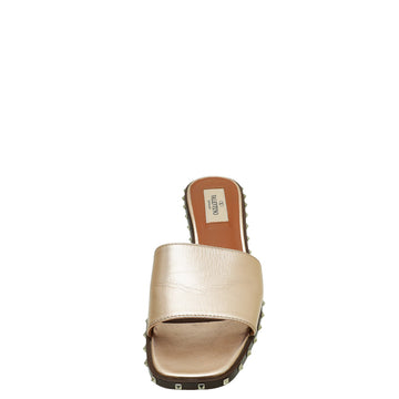 Valentino Rose Gold Soul Rockstud Mules 36