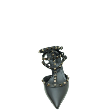 Valentino Black Rockstud Caged 65mm Pump 38.5