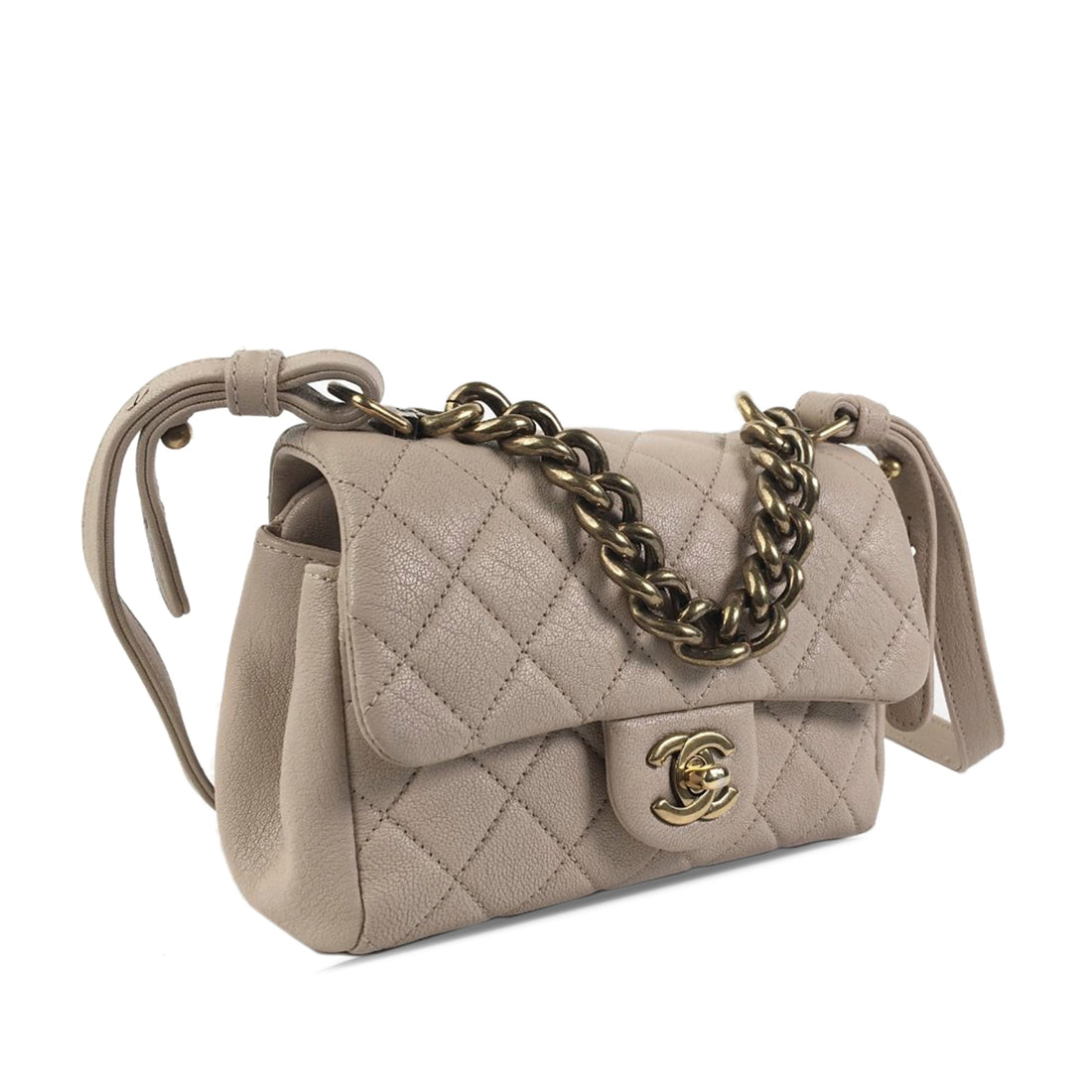 CHANEL Mini Paris Rome CalBNkin Trapezio Bag
