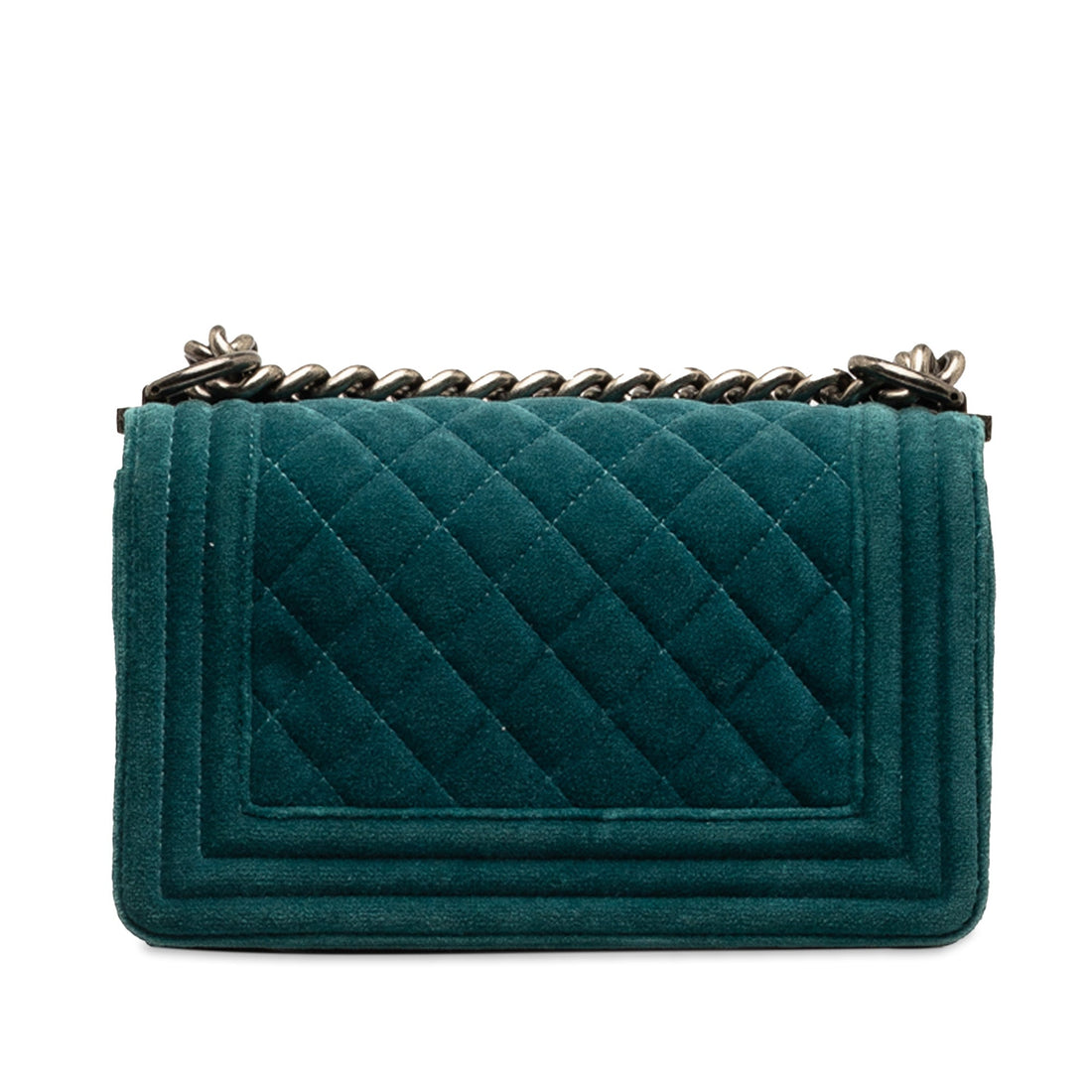 CHANEL Small Boy Velvet Flap Bag