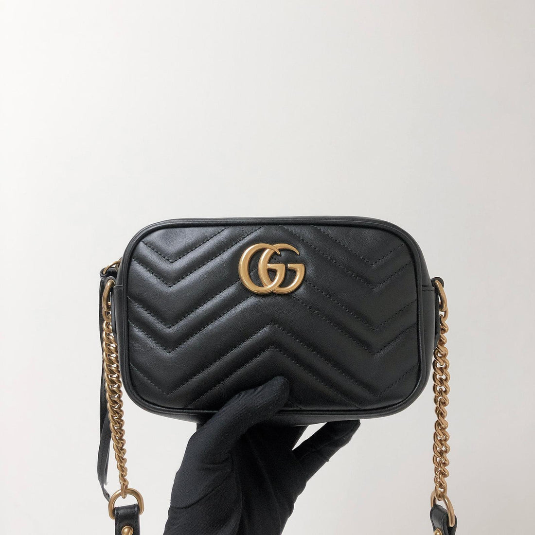 Gucci GG Marmont Mini Shoulder Bag Black