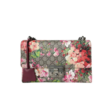 Gucci Supreme Blooms Padlock Medium Canvas SHW