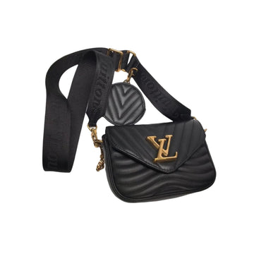 Louis-Vuitton New Wave Multi-Pochette Leather Black GHW