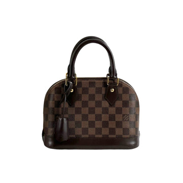 Louis-Vuitton BB Alma Damier Ebene Brown GHW