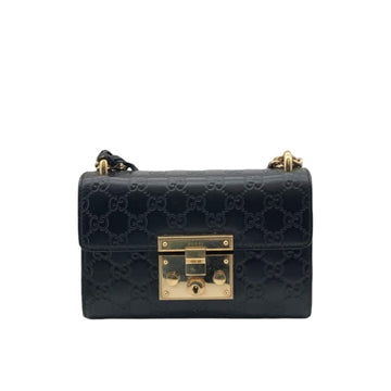 Gucci Small Padlock Signature Black GHW