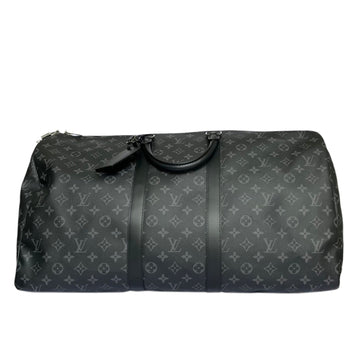 Louis-Vuitton Keepall Bandoulière 55 Monogram Eclipse SHW
