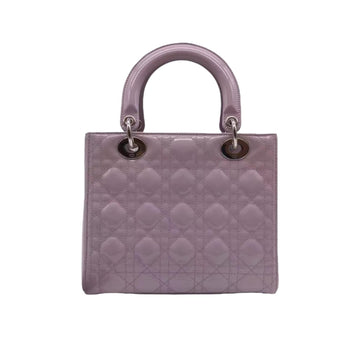 Medium Lady Dior Cannage New 1:1 Repl Lavender SHW