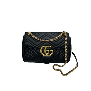 Gucci Marmont Medium Black Leather GHW