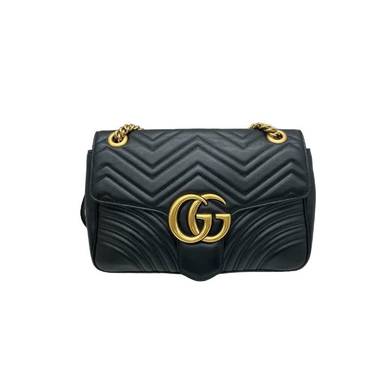 Gucci Marmont Medium Black Leather GHW