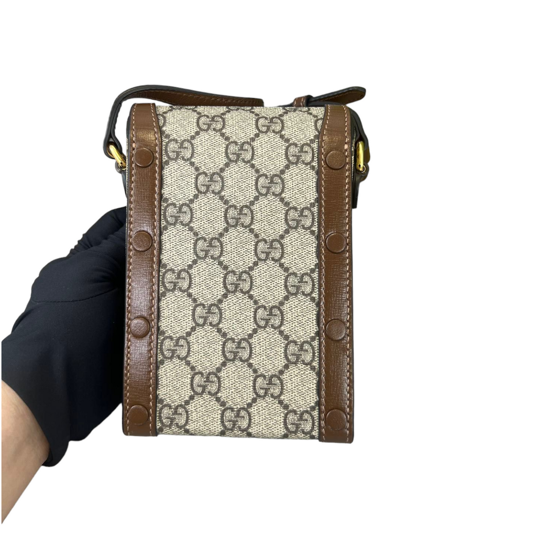 Gucci Horsebit 1955 Leather Crossbody Bag GHW