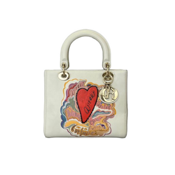 Medium Lady Dior CalBNkin Amour Print Multicolor GHW