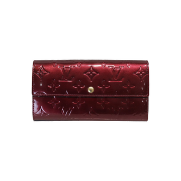 Louis-Vuitton Sarah Wallet Purple Vernis GHW
