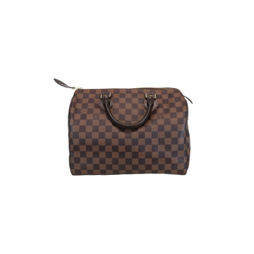 Louis-Vuitton Damier Ebene Speedy 30 Bag GHW