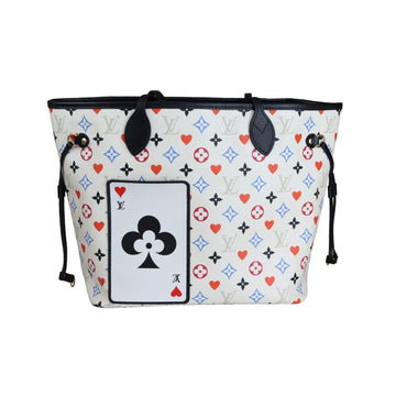 Louis-Vuitton Game On Neverfull MM White GHW