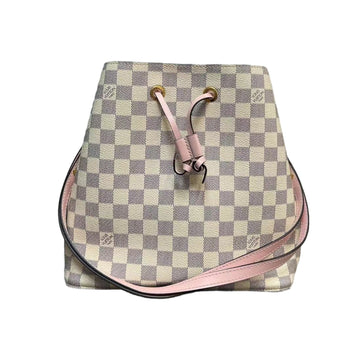 Louis-Vuitton Neonoe MM Damier Azur Eau De Rose GHW