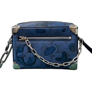 Louis-Vuitton Soft Trunk Mini Cowhide Monogram Denim Blue SHW