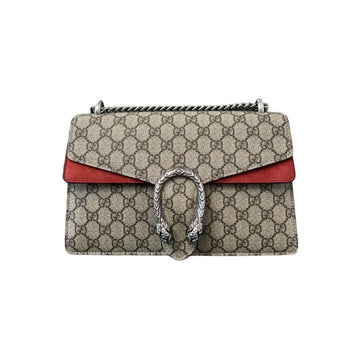 Gucci Dionysus Small GG Supreme Monogram Shoulder Taupe RHW
