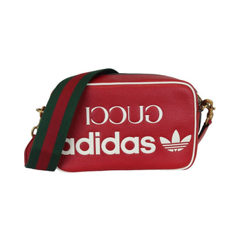 Gucci X Adidas Web Small Shoulder Red White GHW