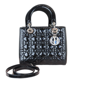 Lady Dior Medium New 1:1 Repl Cannage Black SHW
