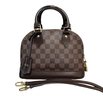 Louis-Vuitton Alma BB Damier Ebene Brown GHW