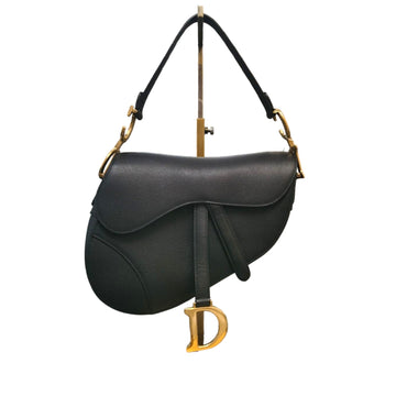 Saddle Bag Small Grained CalBNkin Black GHW