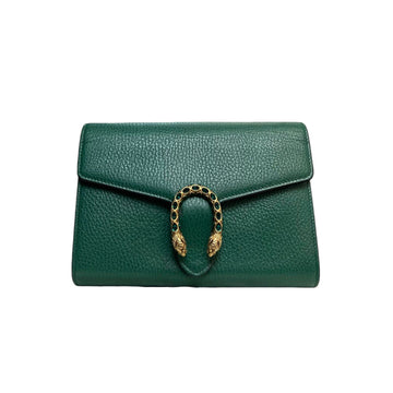 Gucci Dionysus Chain Wallet CalBNkin Mini Green MHW