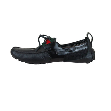 Gucci Flats Casual Shoe Leather Black Size 8.5 Men