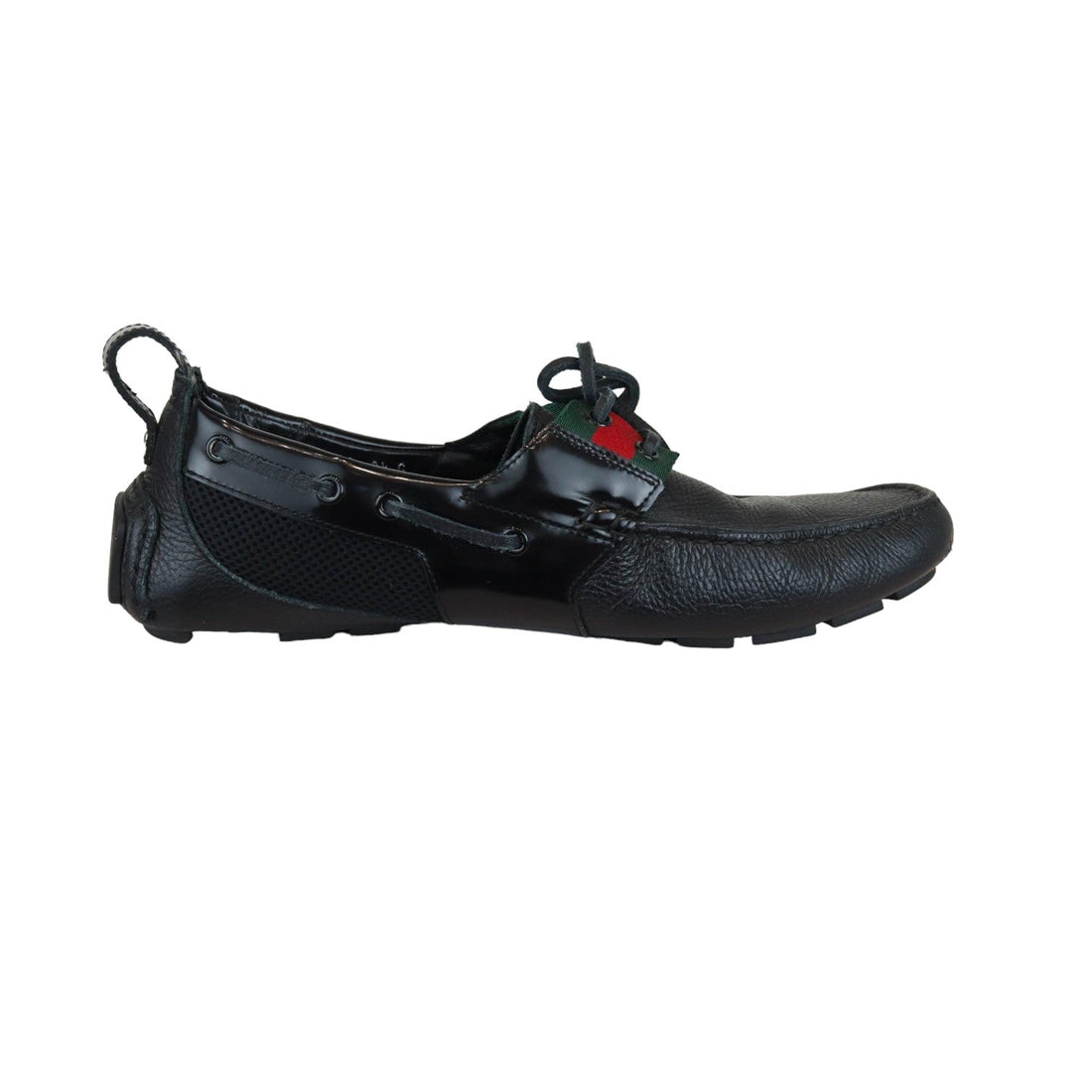 Gucci Flats Casual Shoe Leather Black Size 8.5 Men