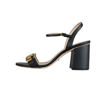 Gucci GG Marmont Ankle Wrap Sandals CalBNkin Black Size 38