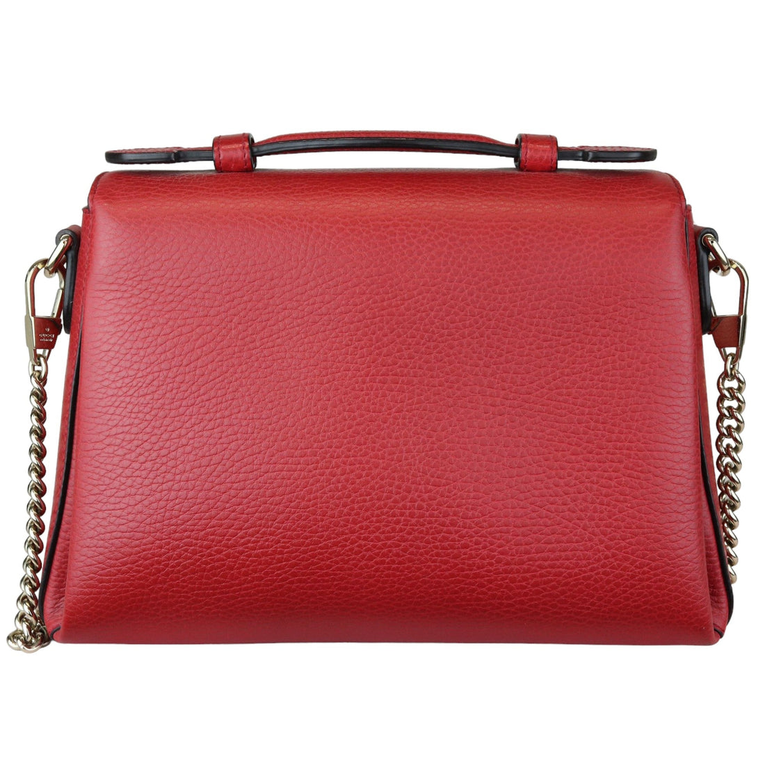 Gucci Interlocking G Top Handle Medium Dollar CalBNkin Red GHW