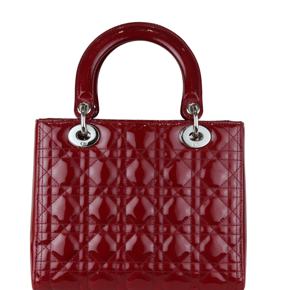 Lady Dior Medium New 1:1 Repl Cannage Red SHW