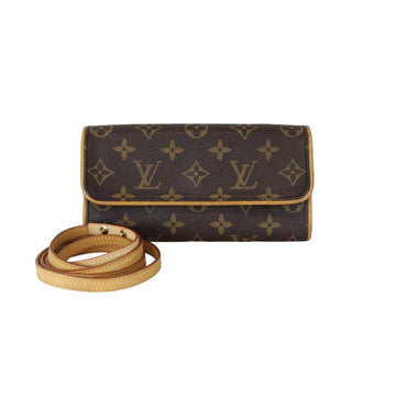 Louis-Vuitton Twin Pochette PM Monogram Brown GHW