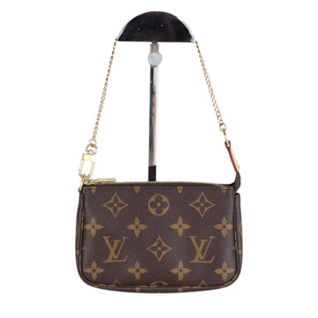 Louis-Vuitton Pochette Accessories Mini Monogram Brown GHW