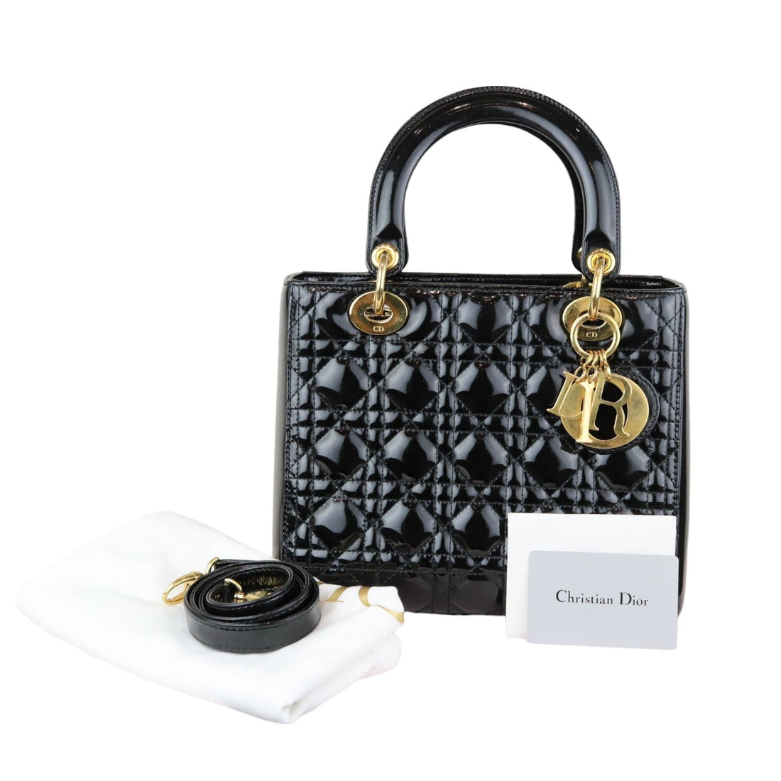 Lady Dior Medium New 1:1 Repl Black GHW
