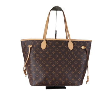 Louis-Vuitton Neverfull MM Monogram Brown GHW