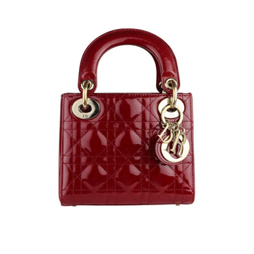 Lady Dior Mini New 1:1 Repl Quilted Red GHW