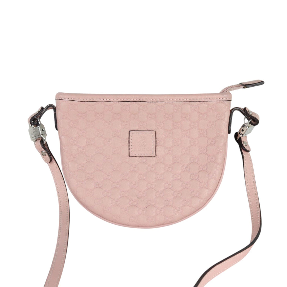 Gucci Kids Crossbody Bag Microssima GG Leather Pink SHW