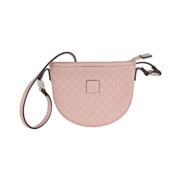 Gucci Kids Crossbody Bag Microssima GG Leather Pink SHW
