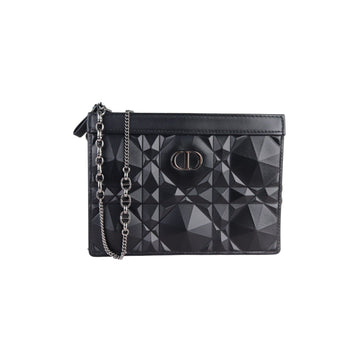 Caro Zipped Pouch with Chain CalBNkin Black SHW