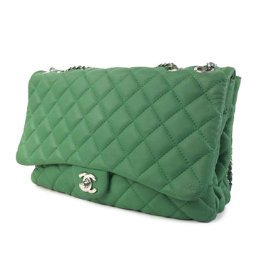 CHANEL Jumbo Classic Lambskin 3 Compartment Flap Shoulder Bag