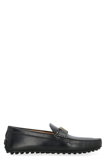 LEATHER MOCCASIN WITH GROMMETS